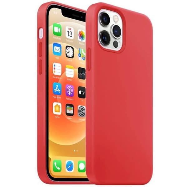 Coque - Premium - för iPhone 12 Pro Max - Stötteknik - Haloskydd - Röd Röd