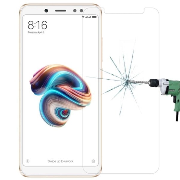 Hærdet glas til Xiaomi Redmi Note 5 Pro 9H Hårdhed 0,33 mm Anti-eksplosion skærmbeskytter Andet