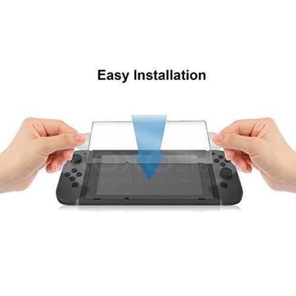 2-pak - Skærmbeskytter i hærdet glas til Nintendo Switch - Gennemsigtig - 2,5D/0,26mm/9H Transparent