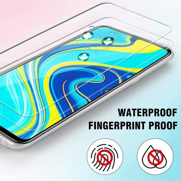 Glasskärmskydd för Xiaomi Redmi 9A Okrossbart härdat glas set med [X2] härdat glas