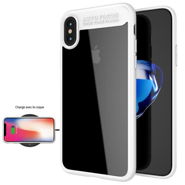 Coque - E.F.CONNECTION - iPhone X - Stötabsorberande skydd - Flexibel - Matt vit Vit