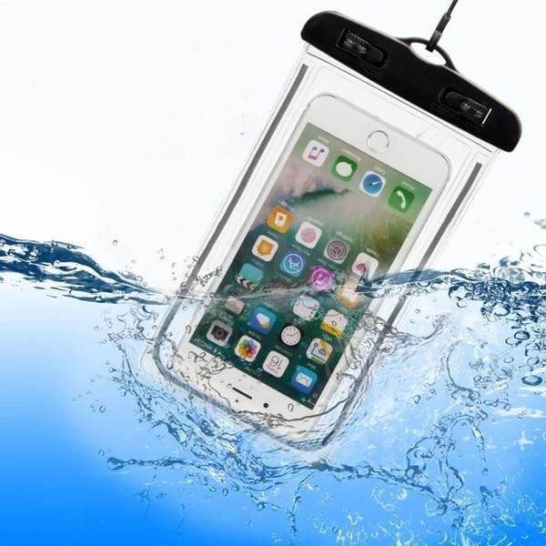 Vandtæt berøringspose til IPHONE SE Smartphone Water Beach IPX8 Vandtæt etui (SORT)