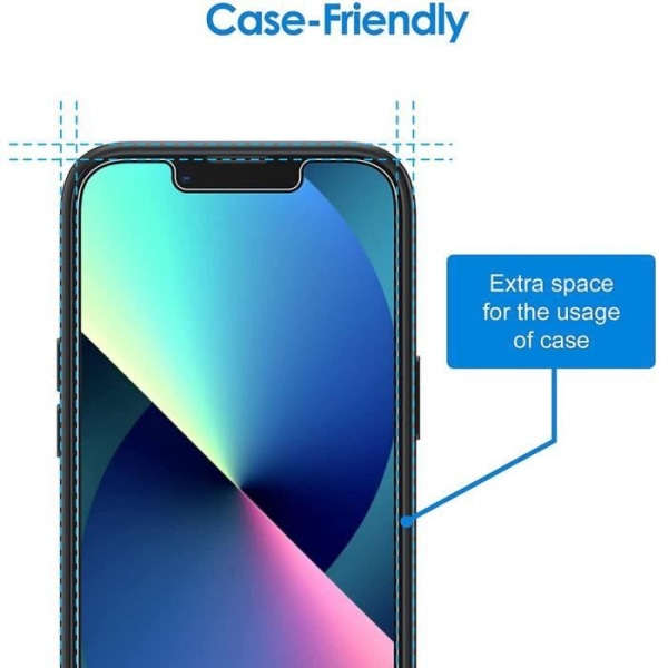 E.F.Connection - 2 stycken Anti-Spy Tempered Glass för iPhone 13 (6.1") Svart
