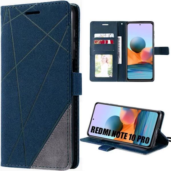 Fodral till Xiaomi Redmi Note 10 Pro Anti Scratch Stable Elegant Marinblå
