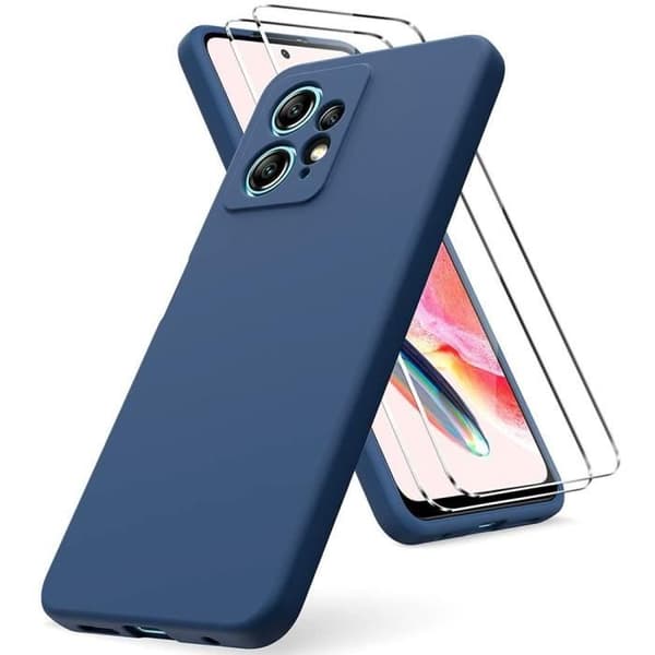 Coque - Xiaomi - Redmi Note 12 - TPU - Marinblå - 2 Härdat Glas marinblå