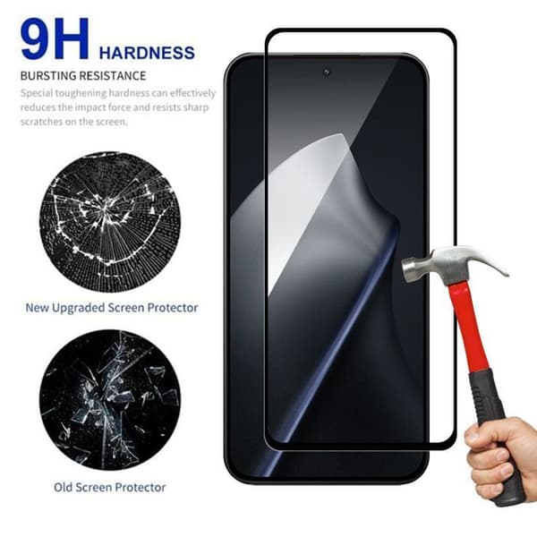Härdat glas - E.F.Connection - Xiaomi 15T Pro - Stötresistent - Rep-resistant - 2 stycken Transparent