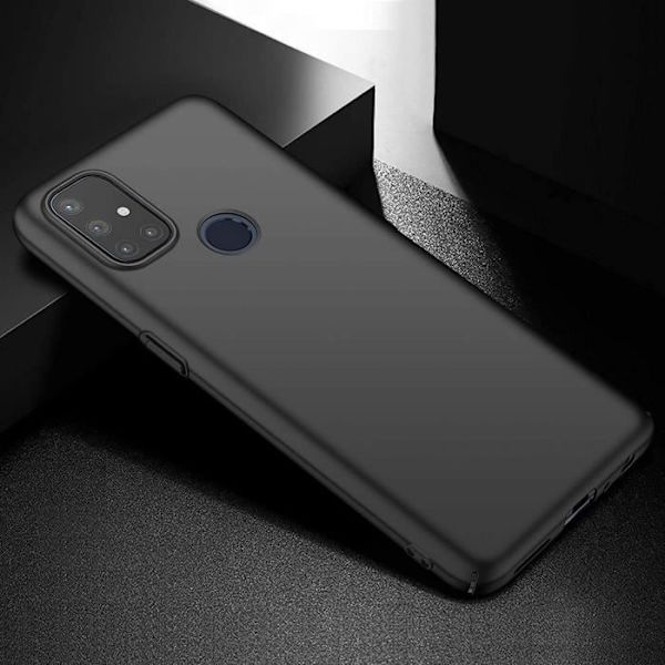 Beskyttelsesetui til One Plus Nord N10 5G - E.F.CONNECTION - Sort silikone - Blødt - Mat Svart