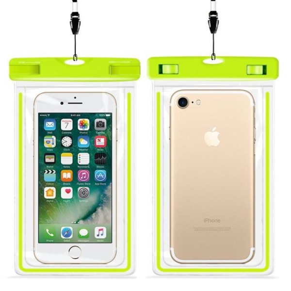 Vattentätt telefonväska till iPhone XS MAX, XR, XS, X, 8, 8 Plus, Ipod Touch 5, Touch 6 - Grön