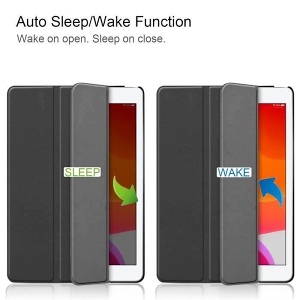 iPad 10.2 Fodral Fodral iPad 7:e generationen 2019 A2200 A2198 A2197 Tablettfodral Smal Lättviktsskyddande PU-läder[Auto Wake/Sleep]