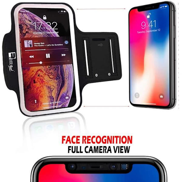 armband kompatibel iphone 12. sportarmband för telefon utan rebound för löpning, fitness och träning[20] -