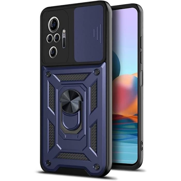 Skyddsfodral för Redmi Note 10 Pro 5G - E.F.CONNECTION - Marinblå - Stel - Army Style marinblå