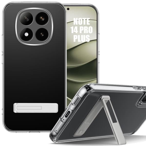 Coque för Xiaomi Redmi Note 14 Pro+ 5G/Note 14 Pro Plus 5G Silikon Transparent Justerbar Transparent