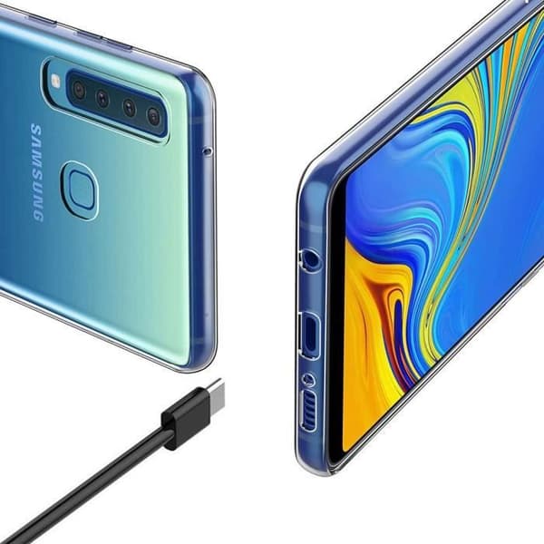 Coque - Efconnection - för Samsung Galaxy A9 2018 - Silikon TPU - Stötsäker - Transparent Transparent