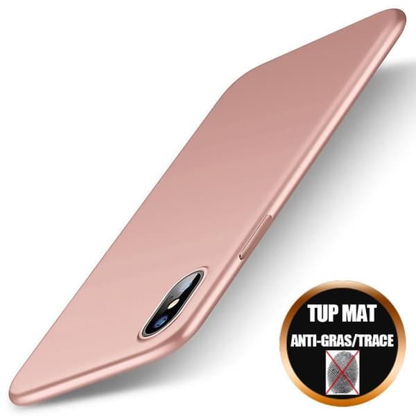 Coque - E.F.CONNECTION - iPhone X - Anti-chock - Ultra Fin - Flexibel - Hållbar Rosa