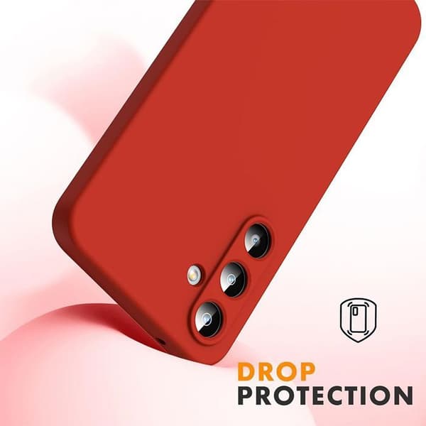 Coque för Xiaomi Redmi Note 14 Pro Plus 5G/Note 14 Pro+ 5G, Stöttålig Silikon med Snöre - Röd Röd