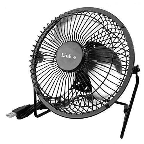 Mini USB-fläkt - Link-e ® - Metall - 360° vridbar - Lätt 390g - Ideal för PC MAC PS4