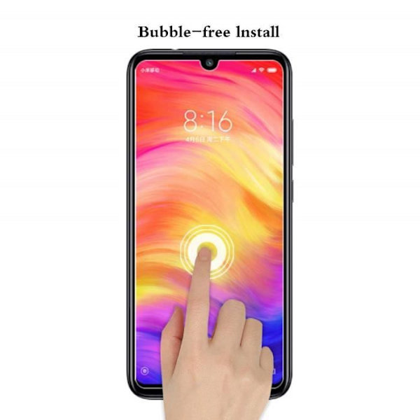 INECK® härdat glas för Xiaomi Redmi Note 7 - Note 8, Anti-Scratch HD-skärmskydd