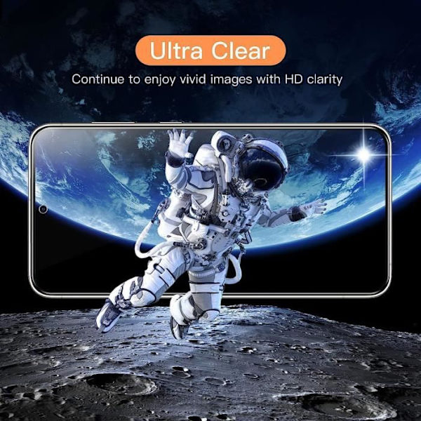 Härdat glas för Samsung Galaxy S23 Plus Enkel installation Anti-scratch Pack om 3 Transparent