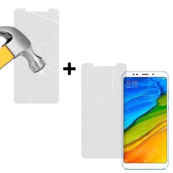 Skærmbeskyttelse - BeCool® - Tempereret Glas - 2 Enheder - Xiaomi Redmi Note 5 - Redmi 5 Plus Transparent