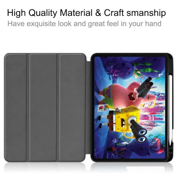 Fodral för iPad Pro 12.9 2020 [iPad Pro 12.9" 4:e generationen] Ultratunnt skyddande fodral skal iPad Pro 12.9 2020, svart