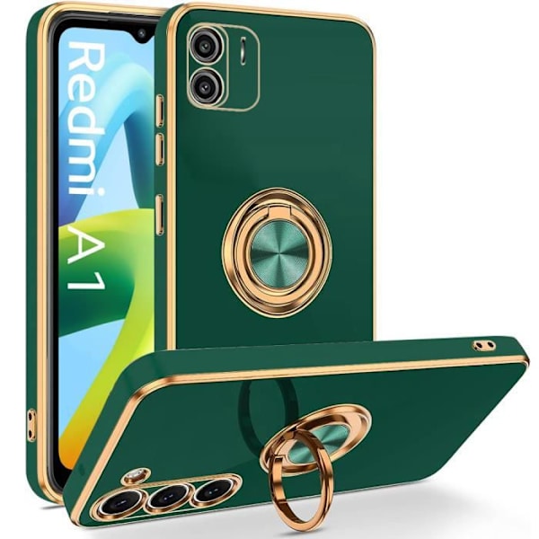 Ringfodral till Xiaomi Redmi A1 Nattgrön Elegant Stötsäker Anti-Scratch Luxury Mjuk TPU