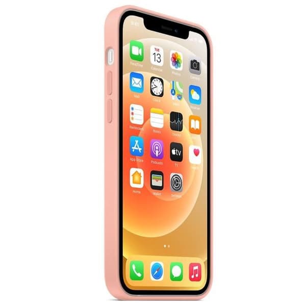 Coque Silicone - E.F.Connection - för iPhone 13 mini - Ultra tunn - Rosa - 2 Härdat glas Rosa