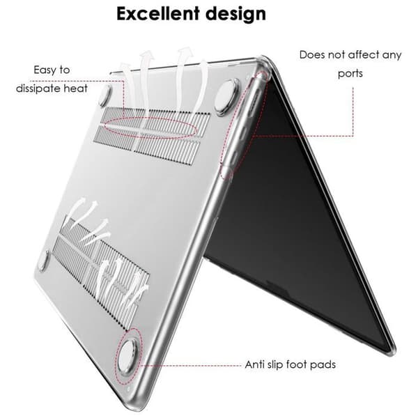 Skyddsskal - MacBook - Pro 14 Tum - Stöttålig - Transparent - Slim Transparent