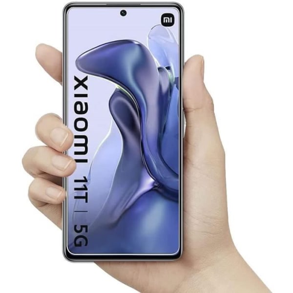 Svart skyddsfodral och 2 skyddsfilmer av härdat glas för Xiaomi 11T 5G - 11T Pro 5G [Toproduits®] Svart