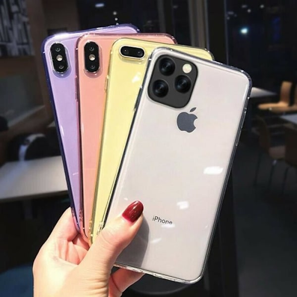 Silikonskal - E.F.CONNECTION - för iPhone 12 Mini - Gul - Repellerande - Stötsäker Gul