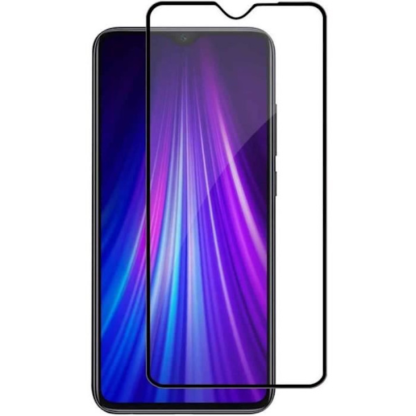 Skärmskydd - Xiaomi - Redmi Note 8 Pro - 3D härdat glas - Fullständigt skydd - Reptålig