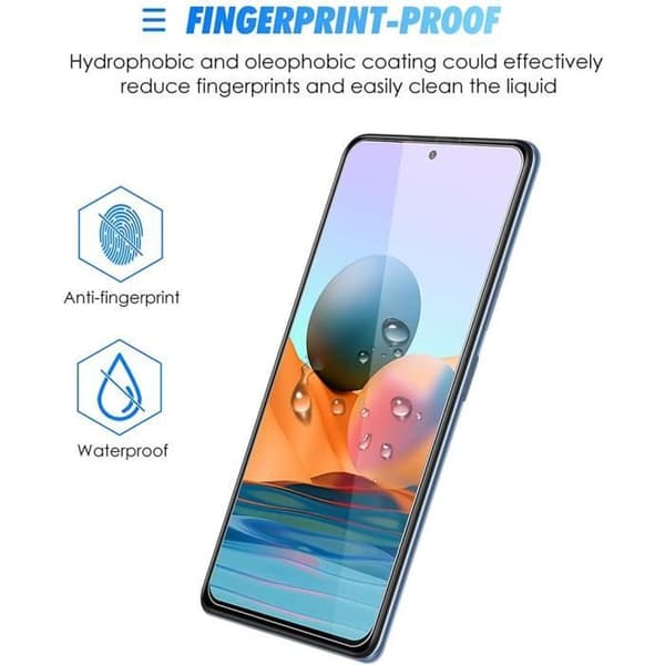 Skärmskydd - E.F.CONNECTION - Redmi Note 10 Pro 5G - Härdat glas - Pack av 3 - Repbeständig Transparent
