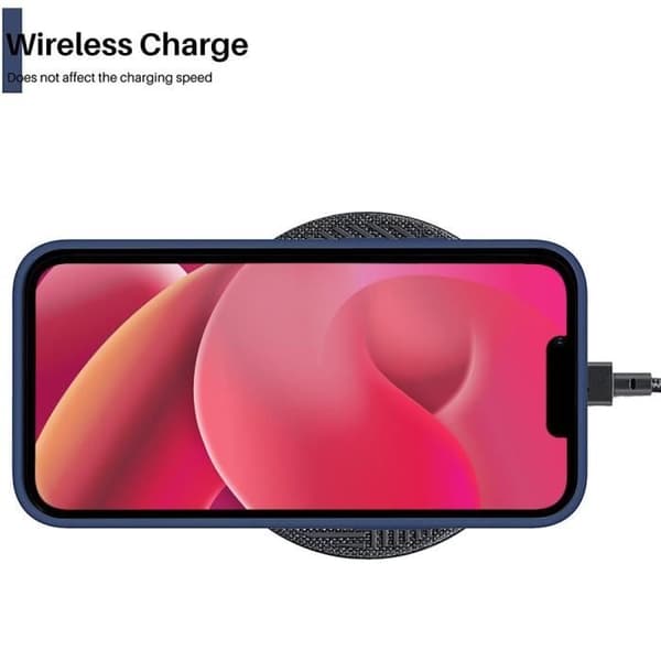 Skal Skydd - E.F.CONNECTION - för iPhone 14 - Ultra Slim TPU Silikon - Rep防止 - Mörkblå marinblå