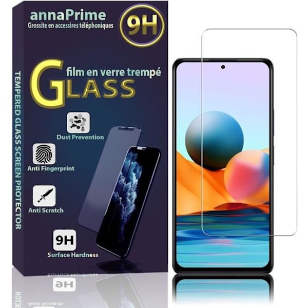 Til Xiaomi Redmi Note 10- Note 10S 6.43": 1 skærmbeskytter af hærdet glas