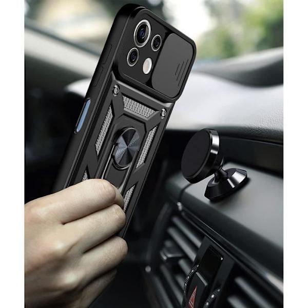 Skyddsfodral för Xiaomi 11 Lite 5G - E.F.CONNECTION - Svart - Army Style - Förstärkt kant Svart