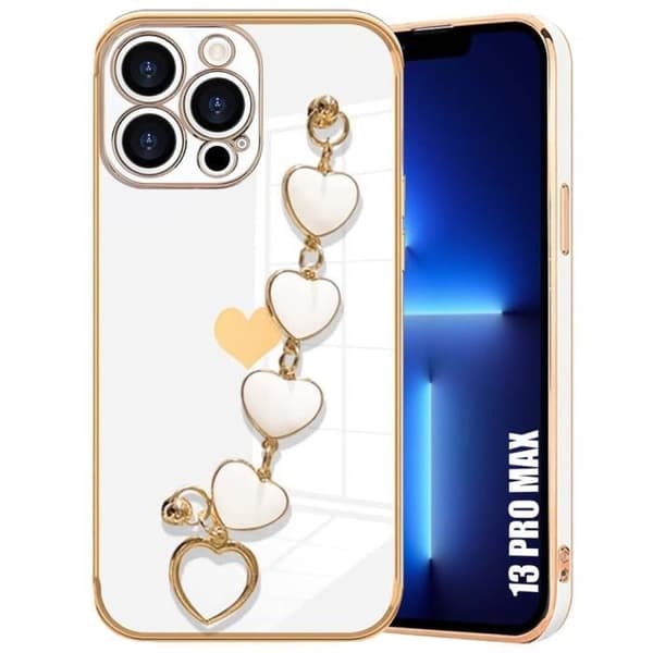 Skydds skal - Lyx - för iPhone 13 Pro Max - Rep-resistant - Stötsäker - Ultra slim Vit