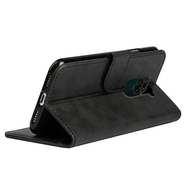 Coque - RASENA - Xiaomi Redmi Note 9 - PU-läder - Flexibel - Magnetisk Svart