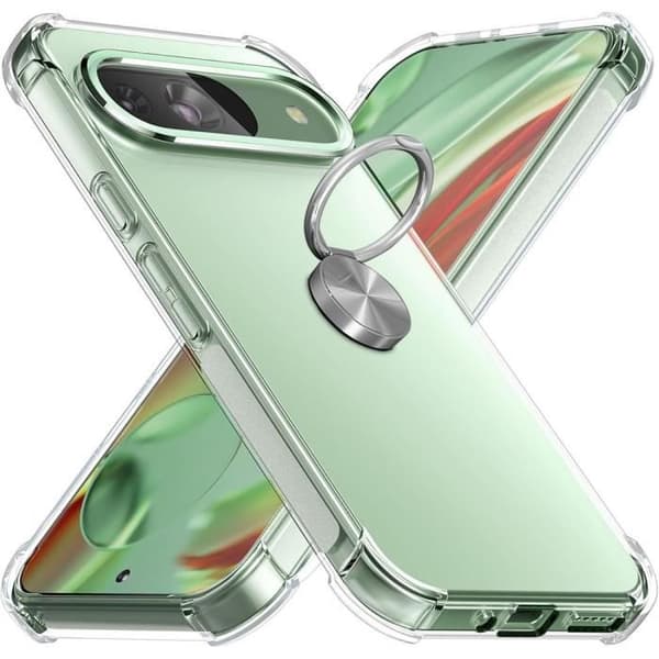Skyddsskal - E.F.CONNECTION - Google Pixel 9 - Transparent - Mjuk - Silikon Transparent