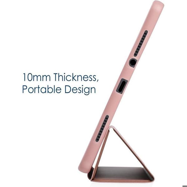 Coque + Härdat Glas -E.F.CONNECTION - för Xiaomi Redmi Pad SE 11 - Rosa - Stötsäker - Fällbart Stöd Rosa