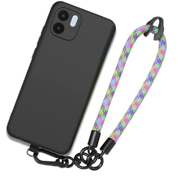 Beskyttelsescover - Xiaomi - Redmi A1 - A2 - Fleksibel - Aftagelig multicolor håndledsrem - Stødabsorberende Svart, Flerfärgad