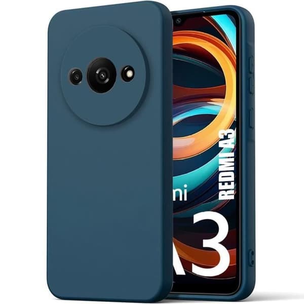 Coque - E.F.CONNECTION - för Xiaomi Redmi A3 - Ultra Slim - Stötsäker - Repfria - Mörkblå marinblå