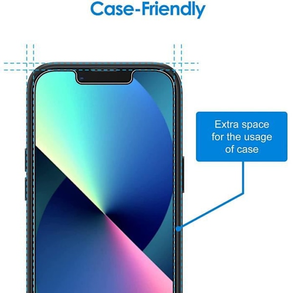 E.F.Connection - 3 stycken Anti Spy Tempered Glass För iPhone 13 mini (5,4") Svart