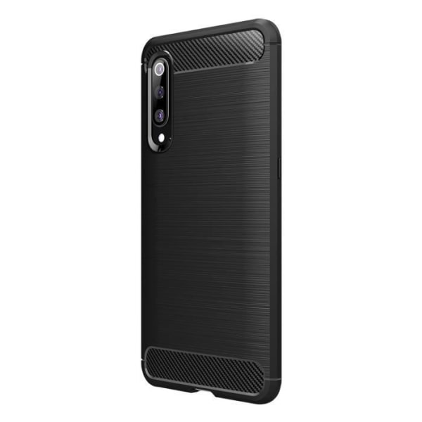 Xiaomi Mi 9 kolfiberfjädrande TPU Stötsäkert skyddande pansarfodral för Xiaomi Mi 9 6.39" - Svart