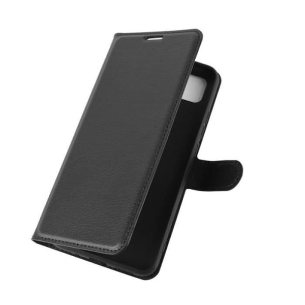 Cover - Xiaomi - Redmi 9C - PU læder - Stødsikker - Support Svart