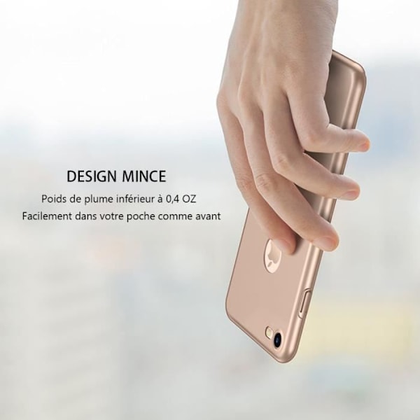 Skræm og Stærkt Glas - Apple - iPhone 8 Plus - Silikone TPU - Stødabsorberende - Ultra Thin gyllene