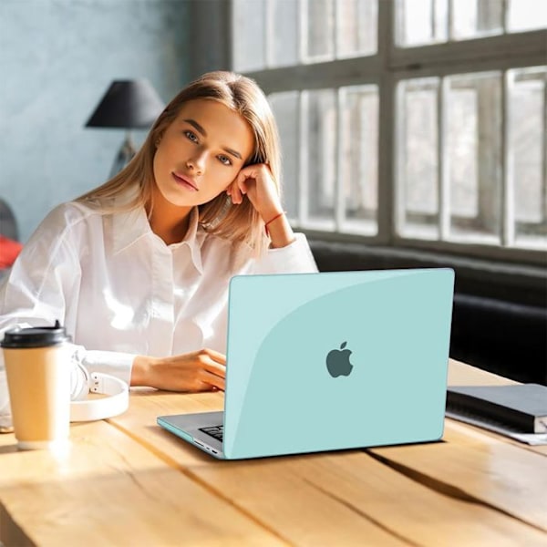 Skyddsskal för MacBook Pro 16 Tum M4 M3 M2 M1 Pro/Max 2024 2023 2021, Hårdskydd med Ventilationsspringa - Grön Grön