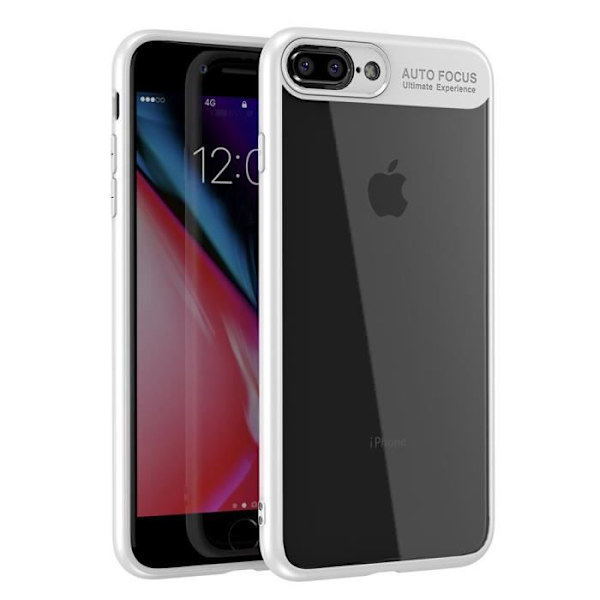Coque - E.F.CONNECTION - iPhone 8 Plus - Stötsäker skydd - Silikon - Matt Vit Vit