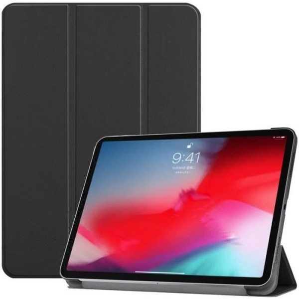 Fodral för iPad Pro 11 Inch 2018, Tri-Fold Slim Fit PU Skyddsfodral Skal för Ny iPad Pro 11 Inch 2018 Svart REA1101-10393