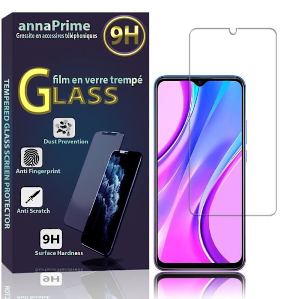 För Xiaomi Redmi 9 6,53": 1 skärmskydd i härdat glas