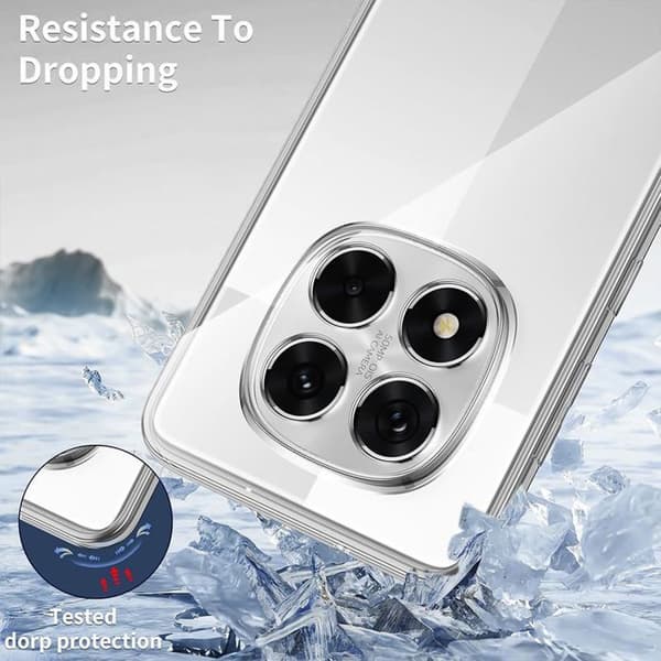 Fodral för Xiaomi Redmi Note 15 Pro 4G - Transparent Silikon Stöttålig Repfria Slim Lätt Transparent