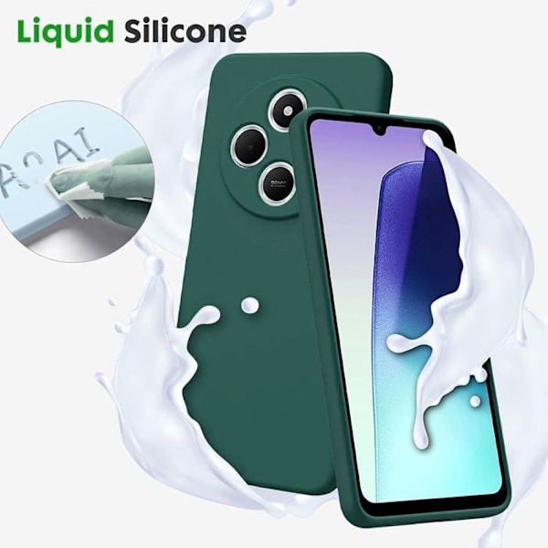 Coque til Xiaomi Redmi Note 14 Pro Plus 5G/Note 14 Pro+ 5G - Silikone Grøn Nat - E.F.Connection® Nattgrönt